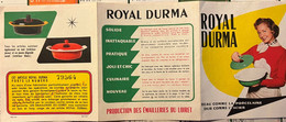 Trois Depliants Publicités Illustrées Diverses - Années 1950 - Lotion Fluxellite - Royal Durma - Biberon Remond - Pubblicitari