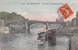 FRANCE - 94 - ALFORTVILLE - Le Pont Du Chemin De Fer - Seine - EM - Colorisée - Carte Postale Ancienne - Alfortville