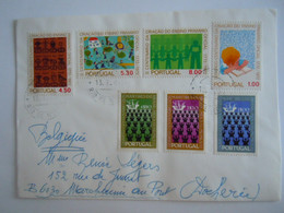 Portugal Lettre Cover 1981 Les "Martyrs Du Brésil, Bicentenaire De L'enseignement Prmaire Yv 1129-1131+ 1196-1199 - Storia Postale