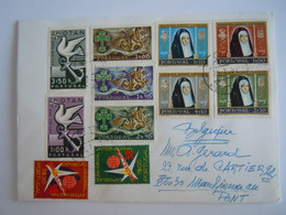 Portugal Lettre Cover 1981 Expo 1958 Bruxelles Reine Leonor Otan Ordre Militaire D'Aviz 8433-844 853-856 859-860 926-928 - Storia Postale