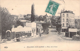 FRANCE - 94 - VILLIERS SUR MARNE - Place De La Gare - Carte Postale Ancienne - Villiers Sur Marne