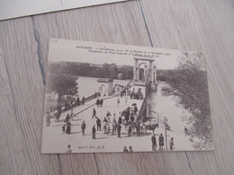 CPA 84 Vaucluse Avignon Inondations 1907 Perspective Pont Suspendu.... - Avignon