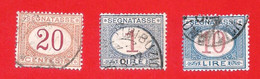 1890  1894 (20/22) Cambiamenti Di Colore E Valore Complementare La Serie - Postage Due