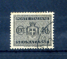 1945 LUOGOTENENZA TASSE N.89 USATO Filigrana Ruota - Strafport