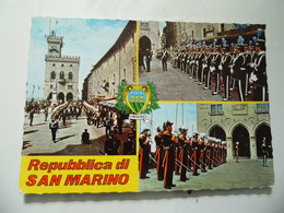 Cartolina  "Repubblica Di S. Marino - CAMBIO DEI REGGENTI, LE MILIZIE, LA GUARDIA NOBILE" - San Marino