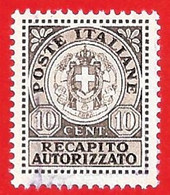 1930 (3) Recapito Autorizzato Filigrana Corona Cent. 1 - Usato (leggi Messaggio Del Venditore) - Postage Due