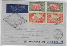 Ligne Aéromaritime : Cotonou Dakar (ouverture Officielle 5/7 Mars 1937) - 3° étape Conakry Dakar - Luchtpost