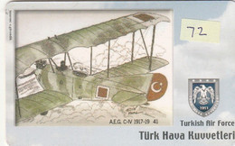 Turkey, TR-C-072, Turkish Air Force, A.E.G. C-IV 1917-19, Airplane, 2 Scans. - Türkei