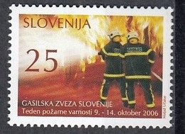 SLOVENIA 42,postage Due,unused,firemen - Sapeurs-Pompiers