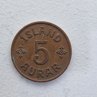 Iceland - 5 Aurar - Christian X - 1940 - Iceland