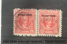USA 1946 Internal Revenenue  Steuermarke - Nuevos