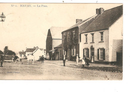 2718PR/  Belgique-België CP Havay Le Pire Animée Enfants , Vaches Obl Givry 1909 > Blaugies - Quevy