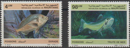 Mauritanie 1986 Yvertn° 592-593 *** MNH Cote 5,50 € Faune Poisssons Viisen Fish - Mauritanie (1960-...)