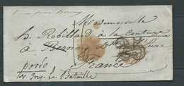 Lsc De St Petersbourg Pour Bernay France , Taxe 25 Supprimée,  En Juin 1851 - Pb 18703 - ...-1857 Prefilatelia