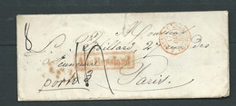 Lsc De St Petersbourg PourParis  France , Decermbre  1853 - Pb 18704 - ...-1857 Prephilately