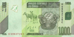 CONGO 1000 FRANCS 2013 P 101b UNC SC NUEVO - République Démocratique Du Congo & Zaïre