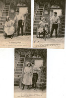 5 CPA - SCENETTE - UN MARIAGE D'AMOUR - 1904 - - Coppie