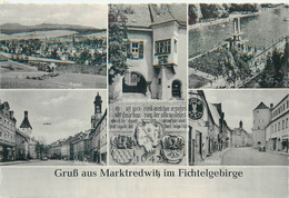 Postcard Multi View Germany Gruss Aus Marktredwitz Im Fichtelgebirge - Marktredwitz