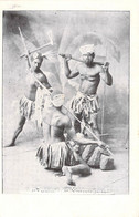 Nouvelle Calédonie - Guerriers Canaques - Précurseur - Costume Traditionnel - Carte Postale Ancienne - Neukaledonien