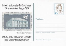 PP** 170 C2/25a  Internationale Münchner Briefmarkentage`95 - 24.4.1945: 5o Jahre Charta Der Vereinten Nationen - Cartoline Private - Nuovi
