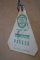 Ancien Laisser Passer De Presse,Circuit De Zolder,grand Prix Du Limbourg 1964 ,pour Collection - Altri & Non Classificati