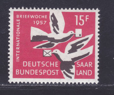 SARRE N°  390 ** MNH Neuf Sans Charnière, TB (D9244) Semaine De La Lettre écrite - 1957 - Ungebraucht