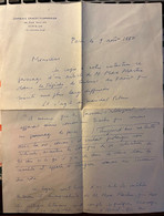 Autographe De Georges Roditi - Ecrivain Et Homme De Lettres - Courrier 1950 Librairie Flammarion Andre Frossard Judaica - Manuscripten
