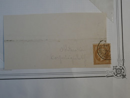 BO8 FRANCE SUR FRAGMENT LETTRE   RARE  1862  + N°21 CACHET CORPS LEGISLATIF   +AFFRANCH. INTERESSANT++ - 1862 Napoléon III.