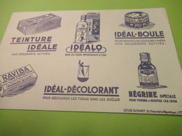 Buvard Ancien /Teinture /IDEALO-NEGRINE-IDEAL DECOLORANT/ Louis Gonnet / LYON/ Vers 1950    BUV597 - Produits Ménagers