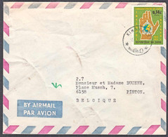 Ca0612  ZAIRE 1974, Interpol Stamp On Kinshasa Cover To Belgium - Lettres & Documents