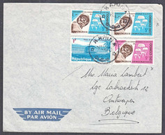 Ca5010 CONGO 1967, Palais And 5th Anniv Independence Stamps On Kamina Cover To Belgium - Storia Postale