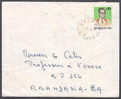 Ca5183, ZAIRE 1974, Mobutu Stamp On Uvira Cover To Mbandaka - Lettres & Documents