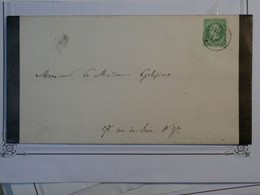 BO8 FRANCE BELLE  LETTRE   RR  1866 PARIS DECEDé LE 25 DEC  + N°20 SEUL +AFFRANCH. INTERESSANT++ - 1862 Napoléon III.