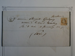 BO8 FRANCE BELLE  LETTRE  1859 A PARIS    + N° 13 SEUL  +AFFRANCH.INTERESSANT++ - 1853-1860 Napoleon III