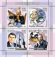 GUINEE BISSAU Cosmos Espace , Yvert N° 2158/61 Emis En 2006.  ** MNH  Pioneiros Do Espaco - Africa