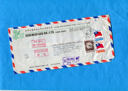 TAIWAN- -lettre Recommandée -air Mail EXPRESS  Cad 1979+ 3 Timbres Tarif 36 - Storia Postale