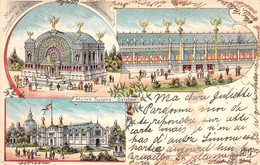 Belgique - Incunable - Multivue - Bruxelles- Colorisé - Oblitéré Liège 1898 - Carte Postale Ancienne - Brüssel (Stadt)