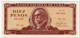 CUBA,10 PESOS,1988,P.104d,XF - Cuba