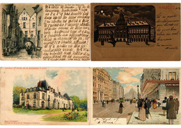 BELGIUM LITHOGRAPHY 37 Vintage LITHO Postcards Pre-1920 (L3841) - Verzamelingen & Kavels