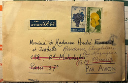 Lettre Du Liban De 1957 Pour Paris - Sans Correspondance - Liban