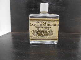 Ancien Flacon Parfum Triple Extrait D'eau De Cologne  Velouderma - Bottles (empty)