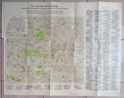 THE VISITORS' MAP OF LONDON 1925 RARE - Cartes Topographiques