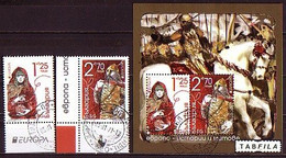 BULGARIA - 2022 - Europa-SEPT - Stories & Myths - 2 V + Bl Used - Usati