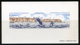 SAINT PIERRE Et MIQUELON < EPREUVE De LUXE -- N° 504A - ANSE à ROSS Et CAP PERCÉ - Imperforates, Proofs & Errors