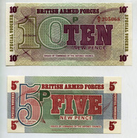 BRITISH ARMED FORCES 5+10 NEW PENCE SPECIAL VOUCHER ISSUED BY COMMAND OF DEFENCE COUNCIL FDS - Fautés & Variétés