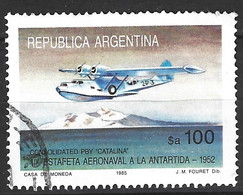 ARGENTINE. N°1461 Oblitéré De 1985. Avion "Catalina". - Vols Polaires