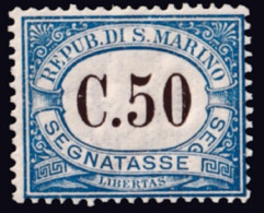 SAN MARINO 1925 SEGNATASSE 50 CENT. (Sass. 22) NUOVO INTEGRO ** OFFERTA! - Postage Due