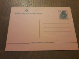 13 Fr Huismus Briefkaart Buzin NL - Aviso Cambio De Direccion