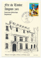 Carte Locale - Fête Du Timbre AVIGNON 2003 - Lucky Lucke - 15.03.2003 - Cartas & Documentos