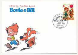 Enveloppe Fédérale - Fête Du Timbre AVIGNON 2002 - Boule Et Bill - 16.03.2002 - Cartas & Documentos